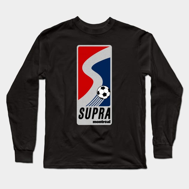 Defunct Montreal Supra Soccer 1988 Long Sleeve T-Shirt by LocalZonly